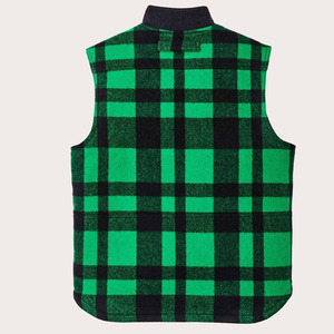 Chaleco de Lana para Hombre CHALASA SPORTS, Transpirable, Cortavientos, Tejido de Poliéster/Algodón, Cuello en V, Cierre de Cremallera, Logotipo Frontal - Product Image 3