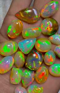 Ópalo Etíope Natural Cabujón de Formas Mixtas, Gema Suelta con Juego de Color Opalescente para Joyería - Product Image 2