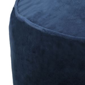 Shimon blu cobalto cilindro Pouf - Product Image 4