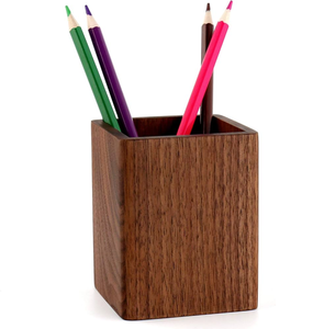 Wood Pen <b>Holder</b> Rectangular Desk Writing Stationary Organizer Pen <b>Holder</b> Stationery <b>Makeup</b> Accessaries <b>Holder</b> - Product Image 4