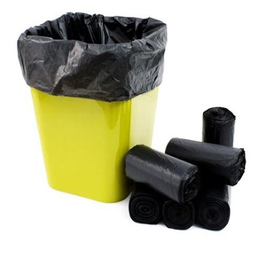 Black Plastic Garbage <b>Bag</b> with Bottom Gusset Gravure Printed <b>Trash</b> <b>Bag</b> for Restaurant and <b>Household</b> Use - Product Image 3