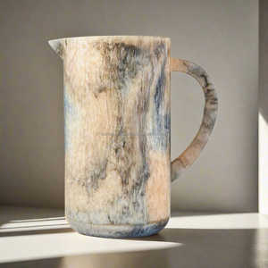 Trending Indian Resin Water Pitcher with Aqua Swirl Pattern Latest Design Resin Jug for Kitchen and Christmas Parties Drinkware - Product Image 6