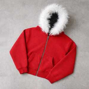 Fabricante de Ropa Urbana, Logotipo Bordado con Patrón Personalizado, Sudadera con Capucha Holgada para Hombre, 300g, Hombros Caídos, Cierre de Cremallera, 100% Algodón - Product Image 6