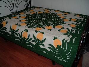 Beautiful Designer Pineapple Pattern 100% Cotton Material Hawaiian <b>Quilts</b> For Home, Hotel <b>Bedding</b> Decoration Bed Sheets - Product Image 1