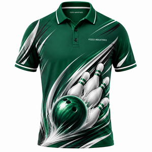 Chemises de bowling personnalisées, design sur mesure, sublimation intégrale, chemises de bowling pour hommes, chemises de bowling performantes pour chaque jeu - Product Image 1