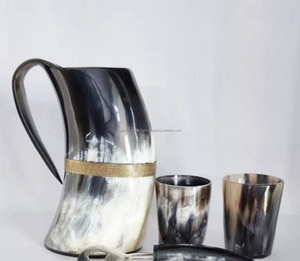 Nuevo cuerno para beber de búfalo Natural, jarra de cuerno para beber vikingo para cerveza y taza de cuerno de vino - Product Image 1
