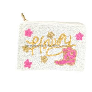 กระเป๋าใส่เหรียญลูกปัดทำด้วยมือกระเป๋าซิปปักลายเต่าของขวัญสำหรับผู้หญิงผู้หญิงสไตล์ชายหาดขายส่ง - Product Image 3