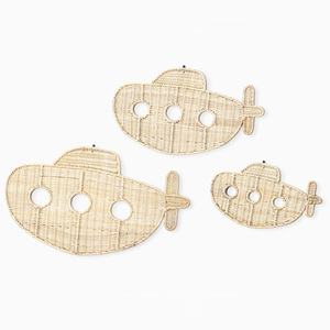 Seashell wall charms coastal-inspired wedding decorations woven shell rattan art highest quality - Product Image 3