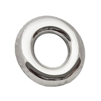 Miroir circulaire sur mesure grand format noir et or avec cadre en verre et alliage d'aluminium, durable et écologique, pour la décoration de salle de bain, maison, bureau, hôtel, en métal