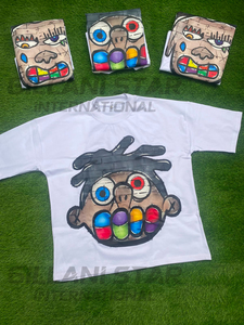 Men's Cartoon Printed T-<b>Shirt</b> Short Sleeve O-Neck Regular Fit 100% Cotton Jersey Casual Style Front Back Logo - Product Image 3