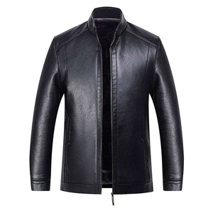 Veste d'hiver en cuir d'agneau véritable pour homme, élégante, de haute qualité, en cuir de vachette premium, marron - Product Image 4