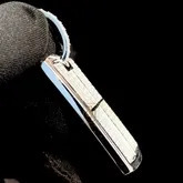 SHRAMAN DIAMOND <b>Custom</b> 925 Sterling Silver Rhodium Plated Unisex Hip Hop Jewelry Iced Rectangle Pendants Charms Moissanite Party - Product Image 4
