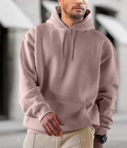 Custom Logo Heavy Weight 350 480 Gsm Crop Hoodie Mock Neck <b>Plain</b> Sweatshirts Thick Blank Oversize Cotton Boxy <b>Men</b> <b>Hoodies</b> - Product Image 2