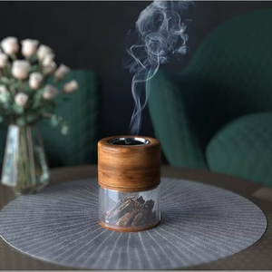 Quemador de Incienso de Madera y Metal Más Vendido, Quemador de Incienso Bakhoor, Quemador de Incienso de Madera a Precio Económico, Decoración para el Hogar al por Mayor - Product Image 1