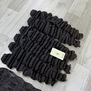 Extensiones de Cabello Humano Vietnamita Ondulado Natural Negro al por Mayor, Doble Trama, Tejido a Máquina - Product Image 3