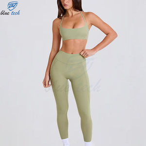 Ensemble de sport pour femmes en promotion : soutien-gorge de sport et leggings taille haute, tenue de fitness et yoga, ensemble de vêtements de sport de haute qualité - Product Image 5