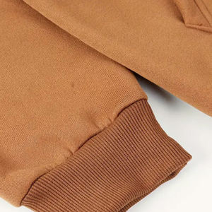 ชุดกีฬาผ้าฝ้ายฟลีซมีฮู้ด สีพื้น แขนยาว เสื้อพูลโอเวอร์มีกระเป๋า เสื้อฮู้ด กางเกงวอร์ม สำหรับผู้ชาย ชุดเซ็ตแทรคสูท - Product Image 4