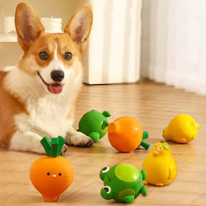 Juguetes Ecológicos de Látex con Forma de Rana para Mascotas, Juguetes Masticables para Perros, Limpieza de Dientes, Multifuncionales, Venta al por Mayor - Product Image 6