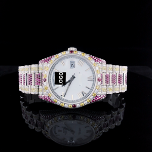 ลดราคาพิเศษ นาฬิกาควอตซ์เพชรโมอิสซาไนต์สั่งทำได้  แบบสองสี ทนทาน ใช้ได้ทั้งผู้ชายและผู้หญิง เหมาะสำหรับใส่ลำลองและธุรกิจ  มีจำหน่ายแล้ว - Product Image 1