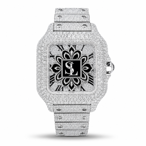 Montre en alliage de quartz et diamant de 43 mm pour homme, avec cadran en verre - Montre élégante et tendance en provenance d'Inde, directement de l'usine - Product Image 3