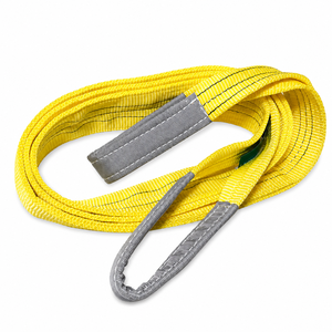 Sangle de levage plate en polyester avec boucles renforcées, 3 tonnes, sangle haute performance, service ODM d'usine expérimentée - Product Image 5