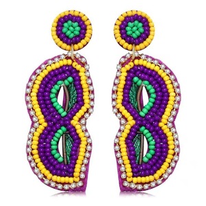 Pendientes Largos de Borlas Multicolores con Cuentas Miyuki Hechos a Mano para Mujer, Joyería Bohemia de CRYSTAL CRAFT LET S, Regalos para Fiestas - Product Image 2