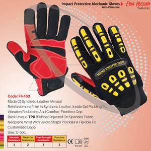 Guantes mecánicos de protección contra impactos de la mejor calidad para uso diario, guantes antideslizantes con muñequera de neopreno, guantes de seguridad de ajuste ajustable - Product Image 4