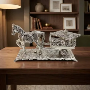 Silver Plated Horse Cart - Product Image 4
