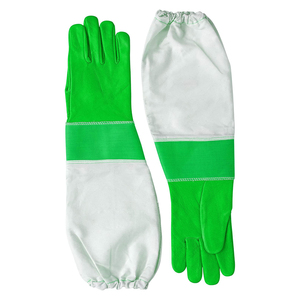 Guantes de Apicultura Personalizados Multicolor, Ventilados, de Manga Larga, de Piel de Oveja y Vacuno, Antideslizantes, Anti-Picaduras, de Algodón - Product Image 1