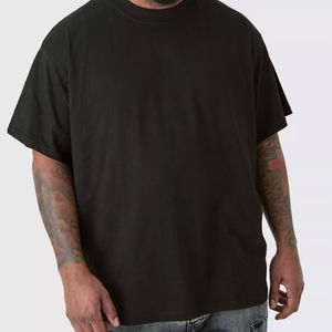 Camisetas de Lona 100% Algodón para Hombre, al por Mayor, con Logotipo Personalizado, Tallas Grandes, Manga Corta, Largo Regular, Antiarrugas, Secado Rápido - Product Image 1