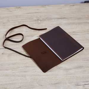 Couverture de carnet de notes de luxe en cuir véritable rechargeable avec protection, étui pour journal, support d'écriture pour professionnels NBC-0071 - Product Image 3