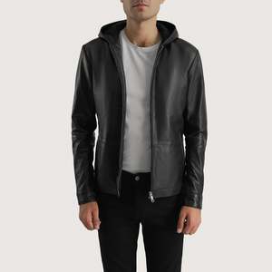 Premium Leather <b>Jacket</b> Unisex Genuine Leather Moto Racer Bomber <b>Zipper</b> Closure Turn-Down Collar Autumn Casual Style - Product Image 2