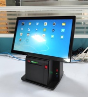 Appareil de bureau ultra-mince Pos Retail Restaurant Odering Device 80mm Printer 14 inch All in One Pos Machine System Cash Register