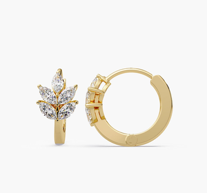 Elegantes Pendientes Colgantes Vintage Chapados en Oro con Diamantes de Laboratorio IGI para Mujer - Joyería de Regalo para Aniversario, Boda o Fiesta - Product Image 2
