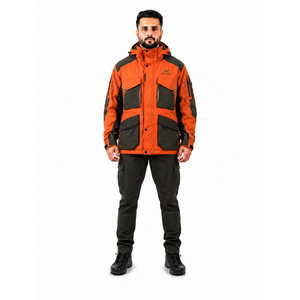 Veste de chasse d'hiver technique pour homme, personnalisable, OEM, recyclée, 3 couches, softshell, ripstop, respirante, coupe-vent, imperméable, anti-UV - Product Image 1