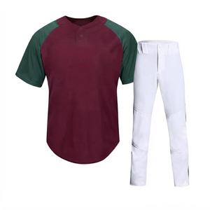 Men's Maroon <b>Baseball</b> Jersey Pants Silk Screen Printing 100% Polyester Mesh Elastic Waist Quick Dry Front Logo Short Trendy - Product Image 1