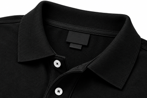 Polo personnalisé en coton 100% 200g pour homme, manches courtes, logo brodé, vêtements de golf décontractés - Product Image 3
