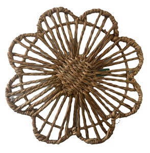 Handmade Natural Rattan <b>Round</b> Non-Slip <b>Tablemat</b> and Classic Style Custom Woven Dinner Set Designable and Handmade - Product Image 1