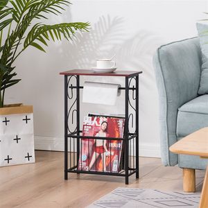 Tavolino da Bagno Multifunzionale Contemporaneo, Tavolino Laterale per Divano, Tavolo da Caffè e Tè in Vetro XH per Soggiorno - Product Image 1