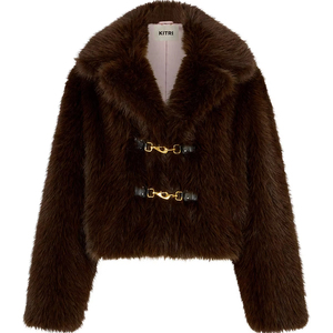 Wholesale <b>Winter</b> Warm Long Furry Vegan Fur Coat Women Faux Fur Jacket Coat Short Style <b>Winter</b> Clothes - Product Image 1