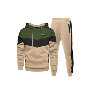 Conjunto Deportivo Personalizado para Hombre, Sudadera con Capucha y Pantalones Forrados de Felpa, Transpirable y de Secado Rápido - Product Image 1
