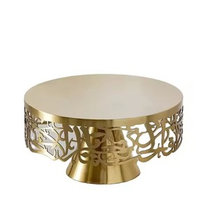 Premium Quality Golden Cake Stand Server For Hotel Wedding <b>Birthday</b> Table <b>Top</b> Display Decoration Use Cupcake Muffins Stand - Product Image 3