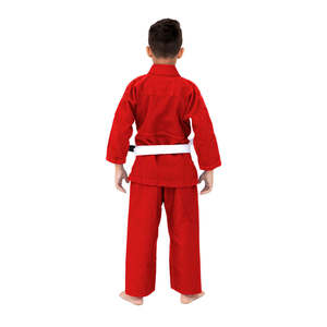 Kimono de BJJ pour enfants, uniforme léger en coton tissé perlé, combinaison d'entraînement avec coutures renforcées pour la pratique du Jiu-Jitsu brésilien - Product Image 2