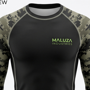 Custom Logo UPF 50+ Short Sleeve <b>Compression</b> Rash Guard Unisex 100% Cotton Eco-Friendly Breathable Quick Dry Swimming Surfing - Product Image 6