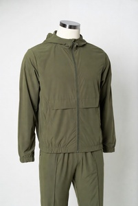 Custom Manufacturer Windbreaker Sweat Suit Streetwear Nylon Cargo Pants and Casual Shirts Nylon <b>Tracksuit</b> With Side Snap Button - Product Image 4