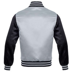 Chaqueta Varsity de Satén para Hombre, Hecha a Medida, de Alta Calidad, Talla Grande, Diseño Liso, Fabricante OEM, Venta al Por Mayor, Moda 2026 - Product Image 6