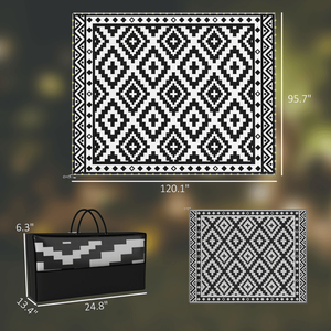 พรมกลางแจ้งแบบกลับด้านได้ คุณภาพพรีเมียม สำหรับใช้ในบ้านและสวน - Product Image 6