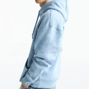 เสื้อฮู้ดดี้ผ้าฟลีซคอตตอน 100% สไตล์สตรีททันสมัยสำหรับผู้ชาย ทรงโอเวอร์ไซส์ ใส่สบาย ระบายอากาศได้ดี เหมาะสำหรับใส่ลำลองหรือเล่นกีฬา - Product Image 4