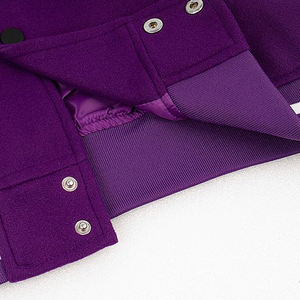 Veste de sport en laine pour homme, disponible en différentes tailles, avec logo personnalisé, veste d'hiver pour homme en couleur unie. - Product Image 4