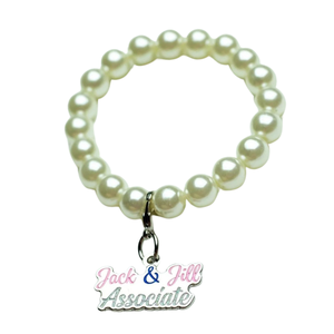 Pearl Beaded <b>Bracelet</b> with Associate Charm <b>Stretch</b> Wrist <b>Bracelet</b> Fashion Jewelry Accessory for Women Everyday Gift Wear - Product Image 6